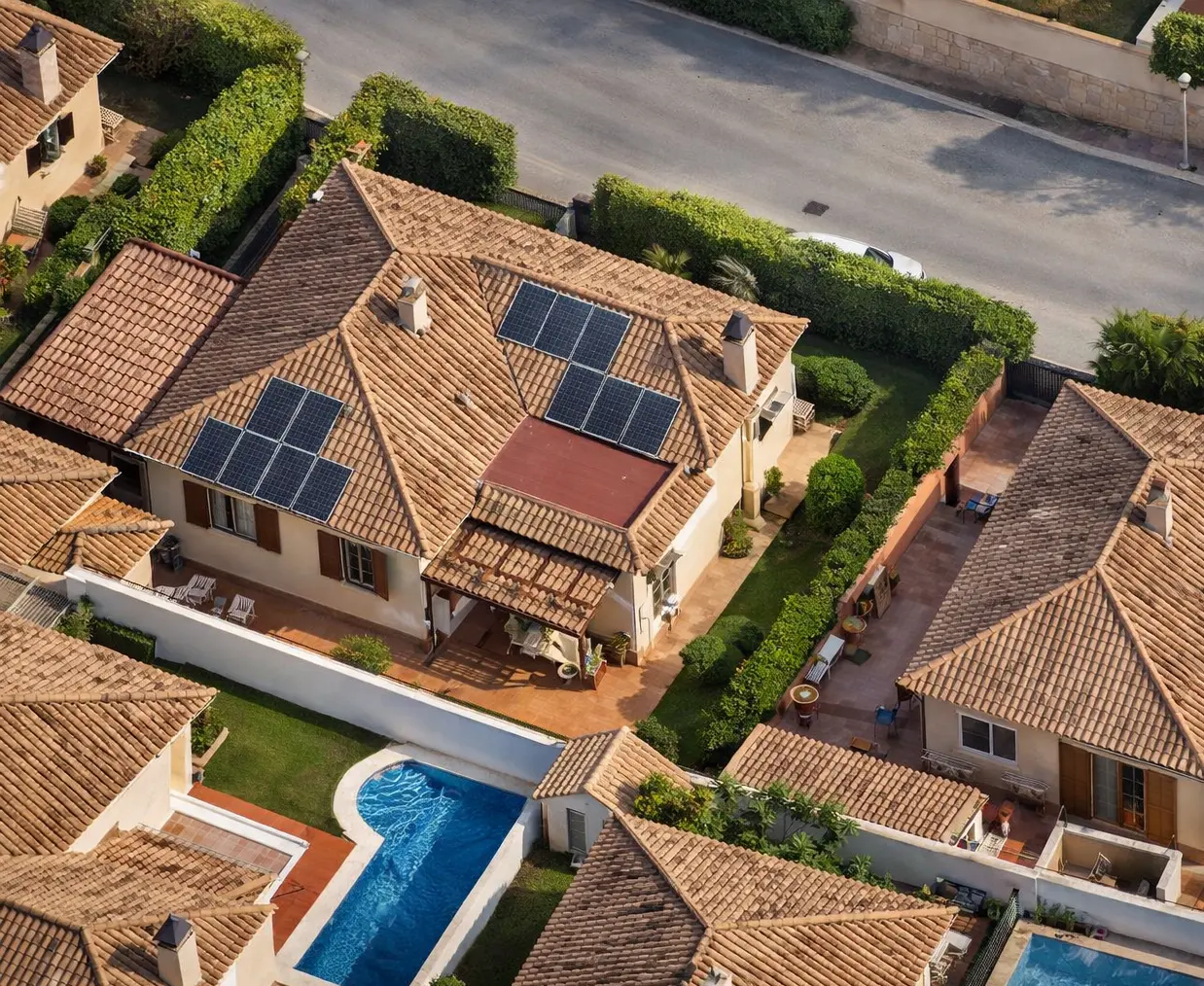 Drönarvy installation Dos Hermanas